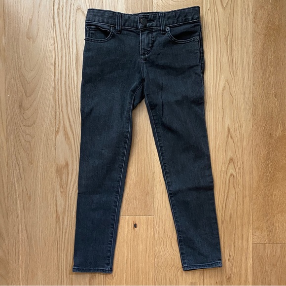 Gap Kids Sz 6 Super Skinny Jeans Black - Picture 1 of 7